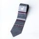 Grey Wool Tie w/ Llama